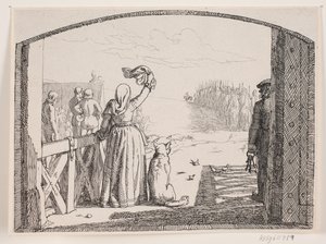 Illustration til Adam Oehlenschlägers digt "De to kirketårne"