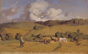 Landscape near Holmstrup, Zealand af Lorenz Frølich