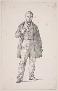 Selvportræt af L. Frølich af Lorenz Frølich