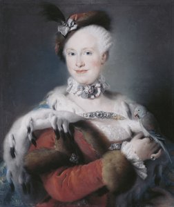 Portræt af Infanta Maria Luisa af Spanien 1745-1792, hellig romersk kejserinde, 1763