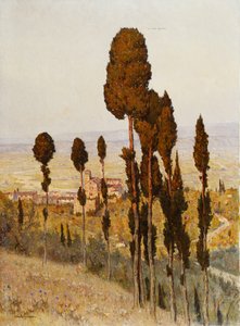 San Francesco, Assisi (olie på lærred) af Lorenzo Cecconi