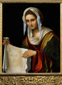 Sankt Veronica, slutningen af det 15. århundrede (maleri på træ) af Lorenzo Costa