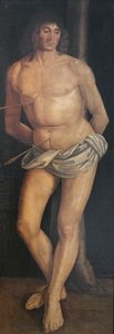 Sankt Sebastian, post 1490 (tempera på lærred) af Lorenzo Costa