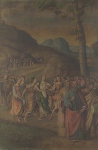 Mirjams dans fra historien om Moses, efter 1508