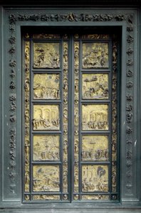 Paradisporten, realiseret af Ghiberti Lorenzo (1378-1443) af Lorenzo Ghiberti