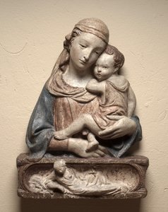 Madonna og barn, ca. 1450. af Lorenzo Ghiberti
