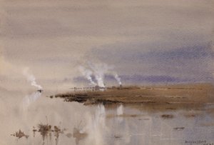 Skitse på Potomac, 1883. af Lorenzo J. Hatch