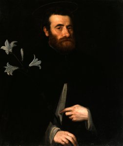 Portræt af Fra Lorenzo da Bergamo af Lorenzo Lotto