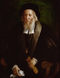 Portræt af en gentleman, der siges at være Sebastian Cabot (ca. 1475-1557)