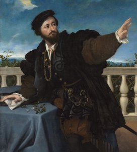 Portræt af en mand, muligvis Girolamo Rosati, 1533-34 af Lorenzo Lotto