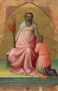 Abraham, ca. 1408-10 (tempera på træ, guldslebet) af Lorenzo Monaco