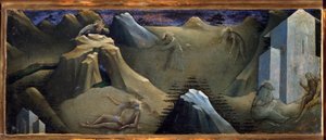 Episode af The Life of St Onofrio eller Onuphrius Painting af Lorenzo Monaco (1370-1423)