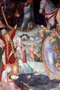 Korsfæstelsen, detalje (Fresco af Lorenzo Salimbeni