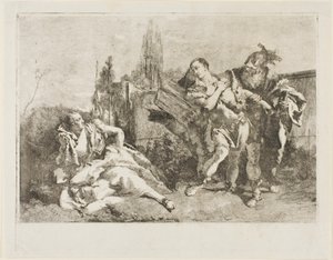 Rinaldo forlader Armida af Lorenzo Tiepolo
