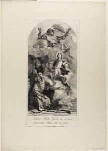 Sankt Anne og Sankt Joachim tilbyder Jomfru Maria som barn til den evige Fader af Lorenzo Tiepolo