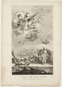 Sankt Thecla beder om afslutningen på pesten i byen Este af Lorenzo Tiepolo