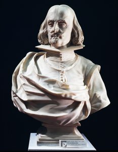 Marmorbuste af Domenico Petra, af Lorenzo Vaccaro (1655-1706), Peterskirken i Maiella, Napoli, Italien af Lorenzo Vaccaro