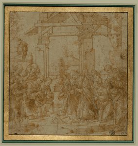 Hyrdernes tilbedelse ... af Lorenzo di Credi