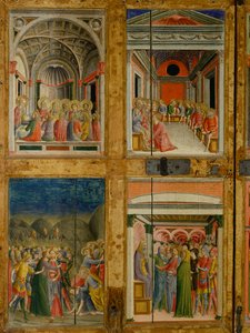 Relikvieskrin af dørene til Santa Maria della Scala. indvendigt panel