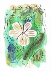 Abstrakt blomsterhave af Lori Ann Folz