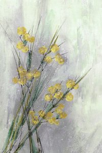 Sarte gule botaniske motiver