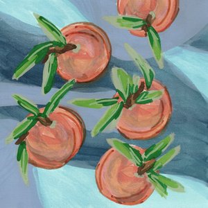 Stilleben med friske appelsiner af Lori Ann Folz