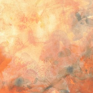Golden Peach Watercolor Flow af Lori Ann Folz