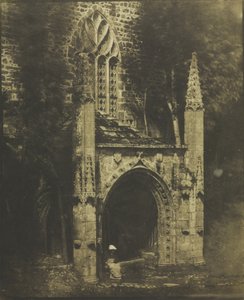 Fountain of Notre-Dame ved Saint-Brieuc, Bretagne af Louis-Rémy Robert