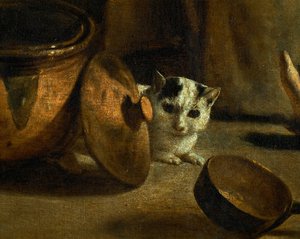 En bondefamilie i et indre ... af Louis (attr. to) Le Nain