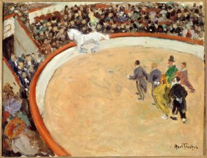 Fransk: Le cirque Médrano, boulevard Rochechouard af Louis Abel Truchet