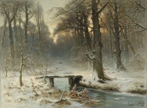 En januaraften i Haags skov. 1875