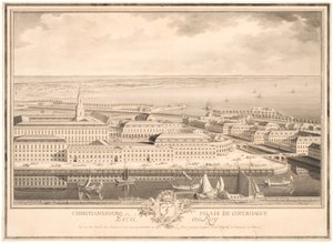 Københavns Slot Christiansborg af Louis Auguste Le Clerc