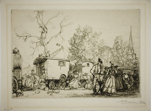 På messen i Saint-Jean-de-Monts af Louis Auguste Lepère