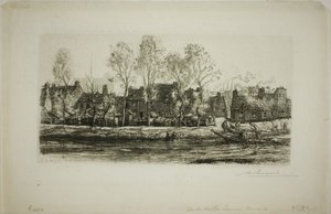 Sommes bredder ved Amiens af Louis Auguste Lepère
