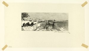 Bercy Wharf, planche to fra Le Long de la Seine et des Boulevards af Louis Auguste Lepère
