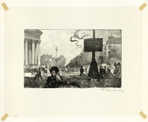 Hjørnet af Rue Royale, planche 16 fra Le Long de la Seine et des Boulevards