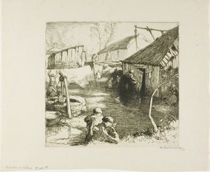 Fiskernes kvarter af Louis Auguste Lepère