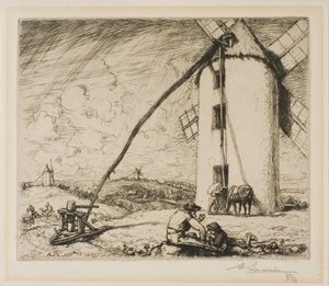 Le Moulin des Chapelles af Louis Auguste Lepère