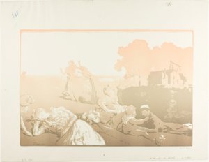 Moderne bukolisk af Louis Auguste Lepère