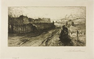 Udvendige mure, Porte de Versailles af Louis Auguste Lepère
