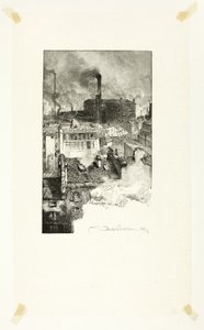 Quartier des Gobelins, planche 20 fra Le Long de la Seine et des Boulevards af Louis Auguste Lepère