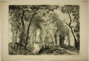 Sous Bois, på Rigonette af Louis Auguste Lepère