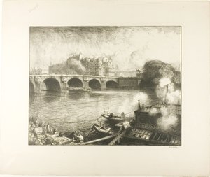 Pont Neuf, Paris af Louis Auguste Lepère