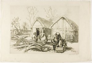 Skovhuggerens hus af Louis Auguste Lepère