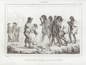 Kong Georges naturlige havn af Louis Auguste de Sainson