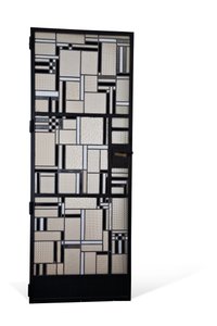 Sæt med døre, ca. 1928 (glas & patineret jern)