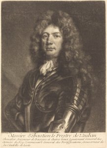 Portræt af M. Sebastien Le Prestre af Vauban af Louis Bernard after François de Troy