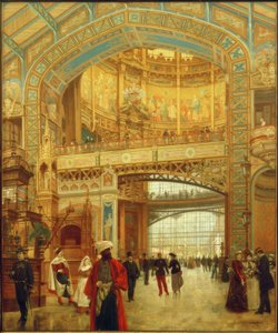 Maskinens centrale kuppel på verdensudstillingen i 1889