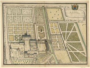 Abbaye de Bourgueil, generel plan