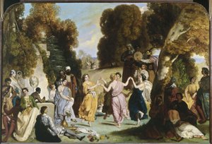 Musernes dans, mellem 1846 og 1851 (olie på lærred) af Louis Boulanger